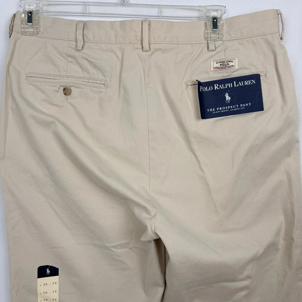 Polo Ralph Lauren The Prospect Pant 36/34 Khaki Classic Chino
